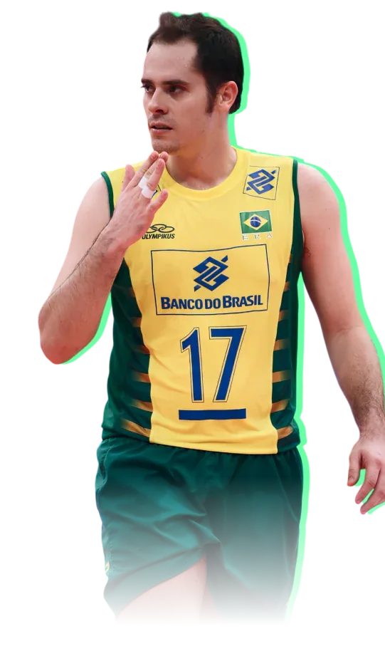 Ricardinho com a camisa 17 da Seleção Brasileira